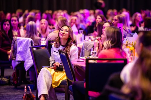 Guest watching the program during a Seawell Ballroom event, Denver