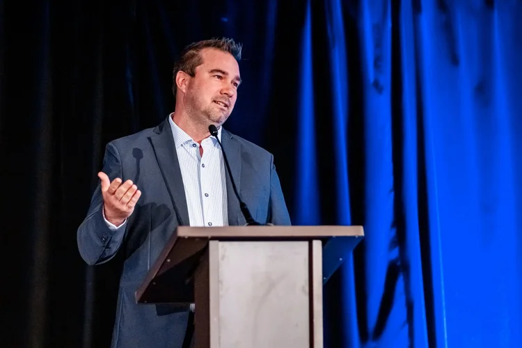 President's Award presentation at Inverness Denver Hilton corporate event photography