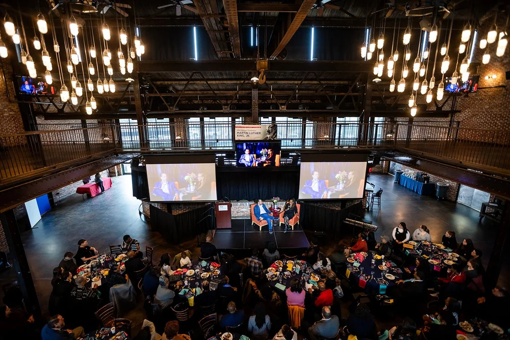 Wide room view of MSU Denver MLK Peace Breakfast at Mile High Station Denver Colorado