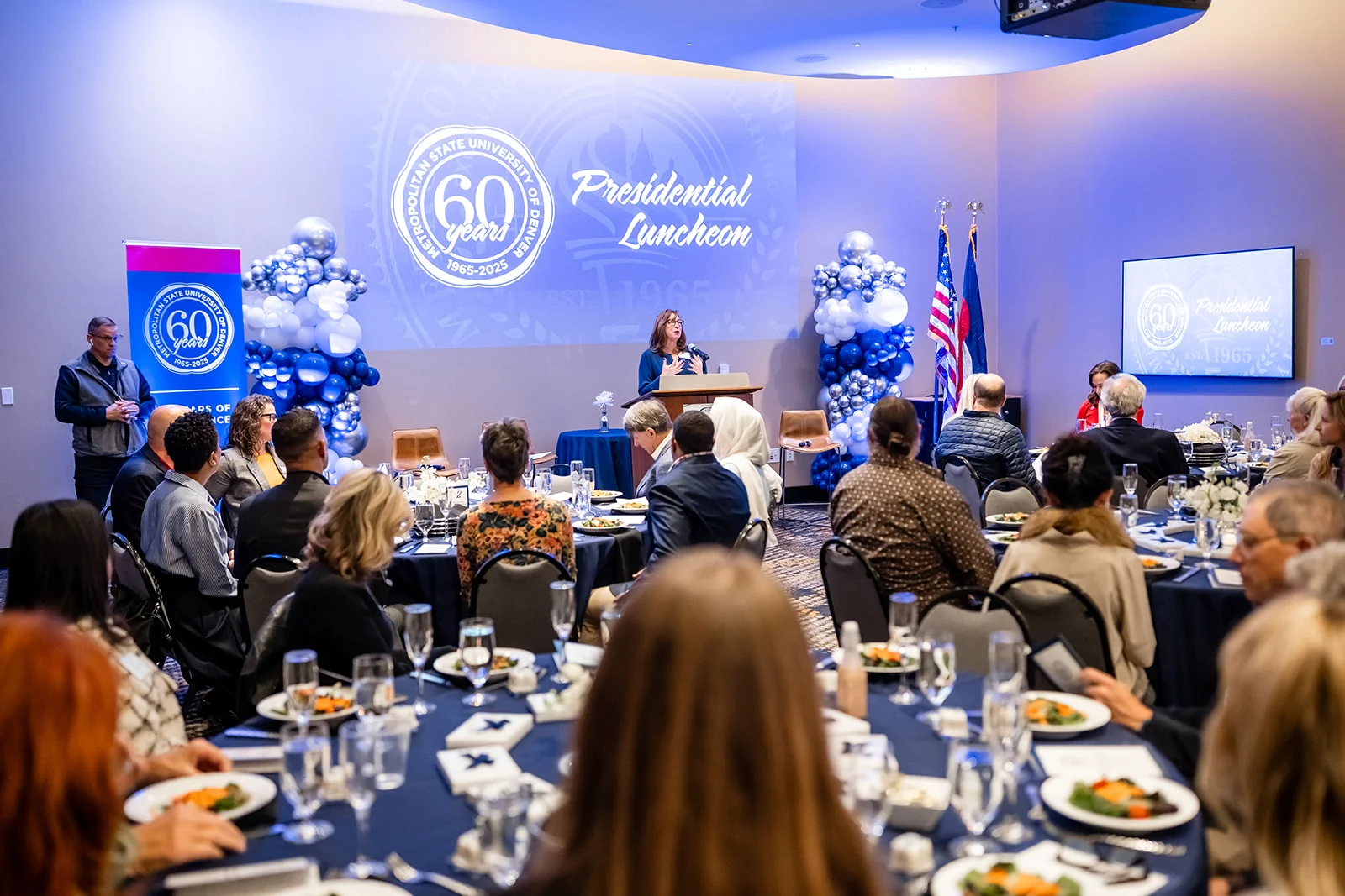 MSU Denver 60th anniversary presidential luncheon speaker photography Denver Colorado