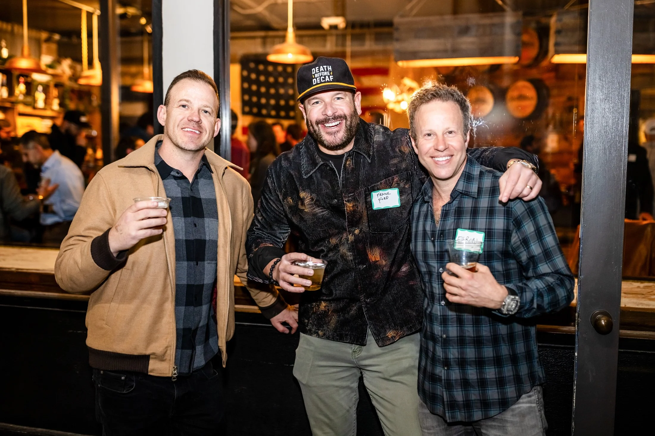 team happy hour culture photography at company event Denver Colorado