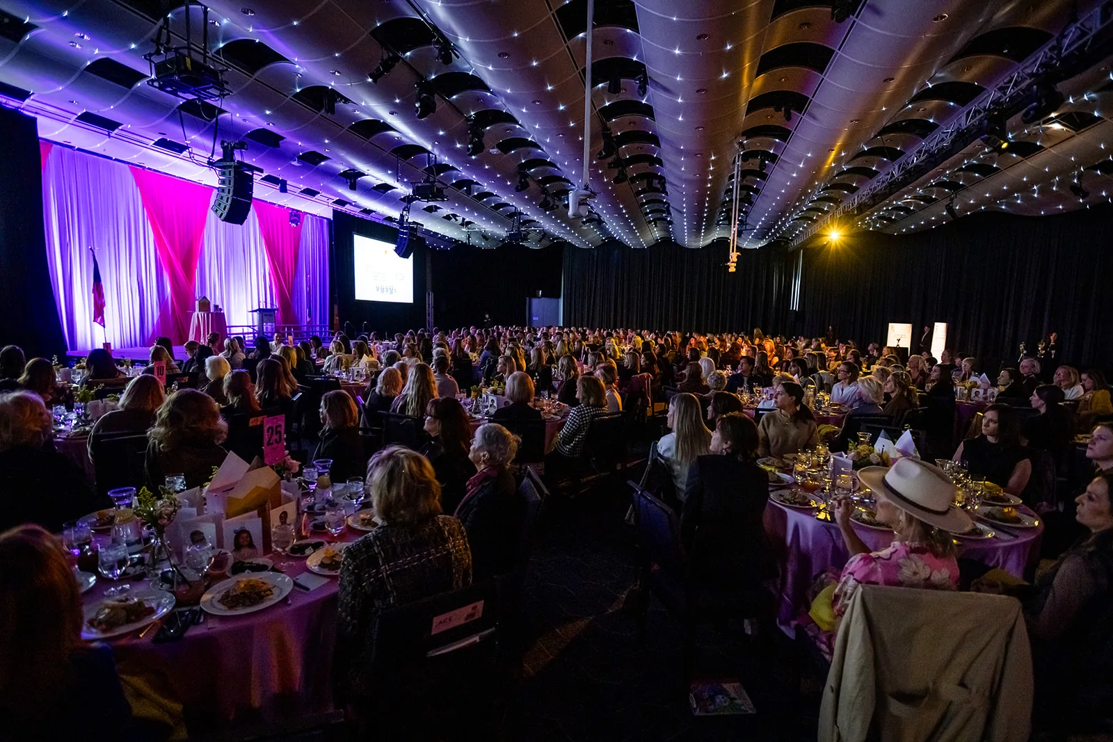Fundraising luncheon in the Seawell Ballroom, Denver