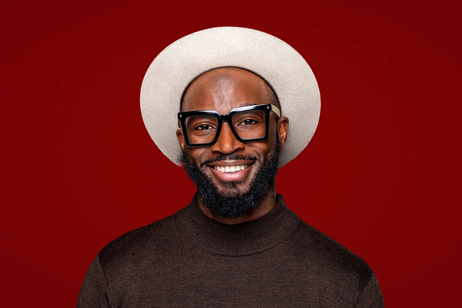 Denver founder studio headshot with styled background