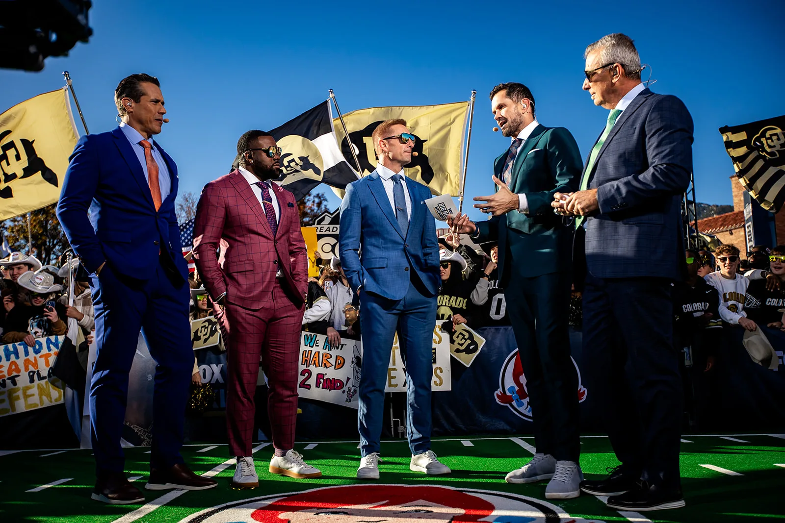 Fox Big Noon Kickoff corporate broadcast event, CU Boulder — Denver event photographer