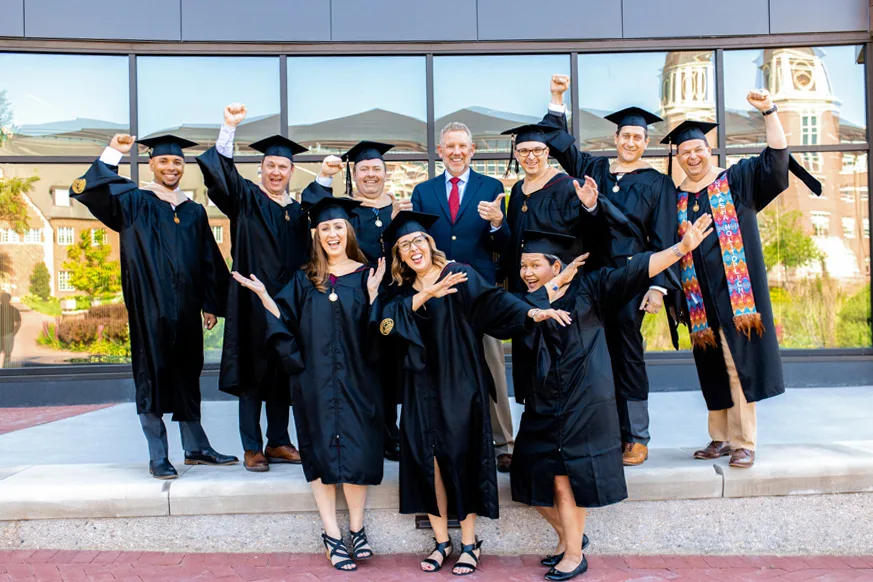 University graduation group celebration, Denver